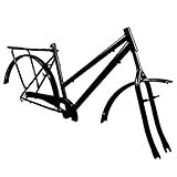 Quadro Aro 26 Bicicleta Tipo Poty Super Forte Completo Preto Brilho