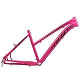 Quadro Aro 26 Tamanho 17 Bicicleta Raio MTB Alumínio C Gancheira Pink