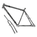 Quadro Aro 26 Ultra Bikes Em Aço Carbono Com Garfo Masculino Cor Cinza