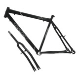 Quadro Aro 26 Ultra Bikes Em Aço Carbono Com Garfo Masculino Cor Preto Fosco