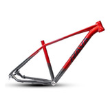 Quadro Aro 29 Rava Nazca Boost Cabos Interno Tapered Eixo Cor Vermelho cinza Tamanho Del Quadro 21