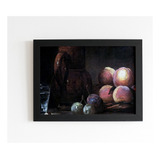 Quadro Art Jean Baptiste Siméon Jarro De Frutas E Um Copo