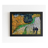 Quadro Art Vincent Van Gogh Estrada Com Cipreste E Estrela