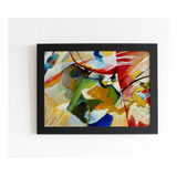 Quadro Art Wassily Kandinsky Pintura Com Centro Verde