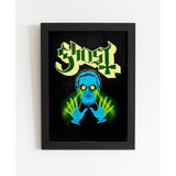 Quadro Arte Banda Ghost Veja A Luz Dom Metal