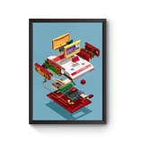 Quadro Arte Game Retro
