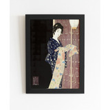 Quadro Arte Japonesa Mulher