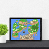 Quadro Arte Mapa Super