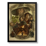 Quadro Arte O Senhor Dos Aneis Cinema 42x29cm