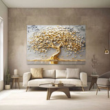 Quadro Arvore Da Vida Premium GoLG Home Luxo 100x150cm