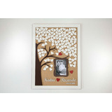 Quadro Assinaturas Casamento Árvore Porta Retrato Mdf 3mm