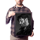 Quadro Ator Jensen Ackles Dean Supernatural Foto Na Moldura