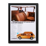 Quadro Automotivo Vw Brasília Propaganda Original Ref 02