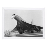 Quadro Aviação Avião Concorde Retro Vintage
