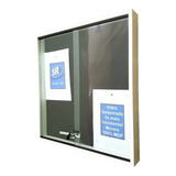 Quadro Avisos Porta Vidro Temperado Fechadura Frete Grátis