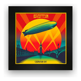 Quadro Azulejo Com Moldura Led Zeppelin Celebration Day Cor Laranja Cor Da Armação Preto