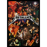 Quadro Banda Metallica Live Moldura 42x29cm