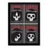 Quadro Banda Ramones Punk Rock Caveira Arte Moldura 42x29cm