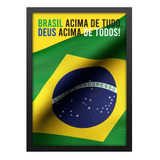 Quadro Bandeira Presidente Bolsonaro