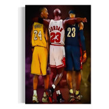 Quadro Basquete Jordan Kobe Bryant Nba Lakers 80x120