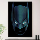 Quadro Batman Mascara Simbolo Heroi Decorativo
