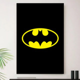 Quadro Batman Simbolo Heroi Decorativo A3 35x45cm