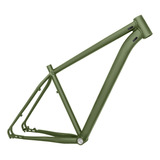 Quadro Bicicleta Aro 29 Alumínio 6061 Alfameq Sem Adesivo Cor Verde Militar Tamanho Del Quadro 17