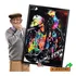 Quadro Blues Stevie Ray Vaughan Srv Music Com Moldura A1 Cor Cores Vivas, Impressão Hd Cor Da Armação Moldura Na Cor Preta