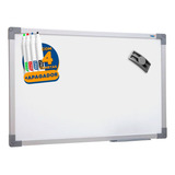 Quadro Branco 120x90 Moldura Aluminio C Apagador E 4 Caneta