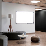 Quadro Branco 120x90 Moldura Em Aluminio Com Porta Apagador