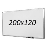 Quadro Branco 200x120 Lousa Grande Moldura Aluminio A Uv