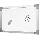 Quadro Branco Aço Magnético Moldura Mdf Soft Alumínio Prime STALO 60x40