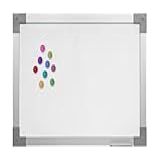 Quadro Branco Aço Magnético Moldura Mdf Soft Alumínio Prime STALO 90x60
