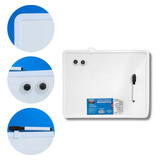 Quadro Branco Magnetico Pequeno Lousa 28x35 C Caneta E Imãs