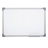 Quadro Branco Moldura Mdf Revestido Na Cor Aluminio Soft Stalo, 120x90
