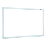 Quadro Branco Pequeno 40x30 Lousa Moldura Soft Colors Verde