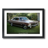 Quadro Brasil Carro Chevrolet Opala 1970 Tipo Paspatur A1