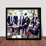 Quadro Bts Kpop Fotografico Poster Com Moldura Boy Band