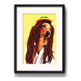 Quadro Cachorro Bob Marley