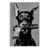 Quadro Cachorro Gangue Doobermann Decorativo Grande 80x60cm