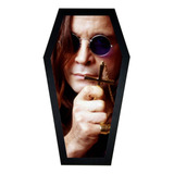 Quadro Caixão Rock Ozzy Osbourne Foto Moldura Exclusiva