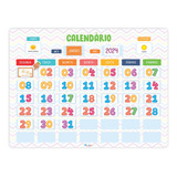 Quadro Calendário Infantil Educativo Em Pvc Magnético
