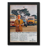 Quadro Caminhão Antigo Mercedes Benz Propaganda Revista 2