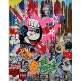 Quadro Canvas Arte Banksy Figuras Famosas Pop art Graffiti