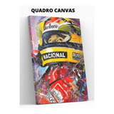 Quadro Canvas Ayrton Senna Grande Personalidade Alta Qualida