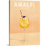 Quadro Canvas Cartão postal Drink Típico Amalfi Itália Mundo