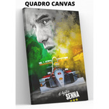 Quadro Canvas F1 Astro Do Aryton Senna Grande Personalidade 