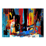 Quadro Canvas Grande Abstrato Pintura Oleo Sala 30x42 A3