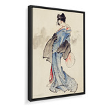 Quadro Canvas Hokusai Mulher