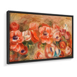 Quadro Canvas Renoir Anêmonas Flores 157x90